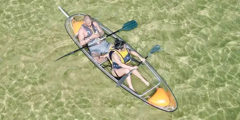 Clear kayak